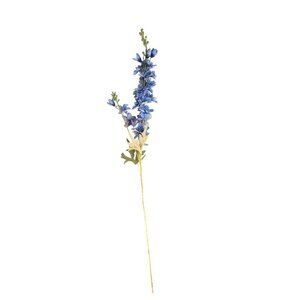 Artificial Blue Delphinium Silk Flowers With Greenery For Floral Arrangements &